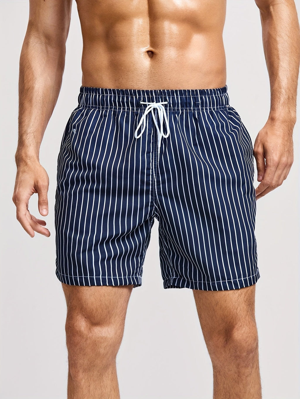 Tomás | Bañador Corto a Rayas Hombre Cordón Ajustable