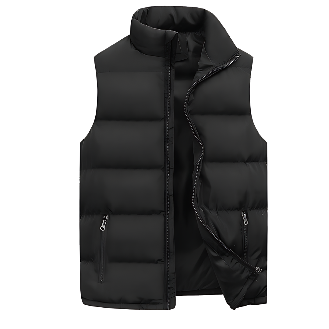 Nuvara | Tomás | Chaleco Acolchado Hombre Cuello Alto Cremallera