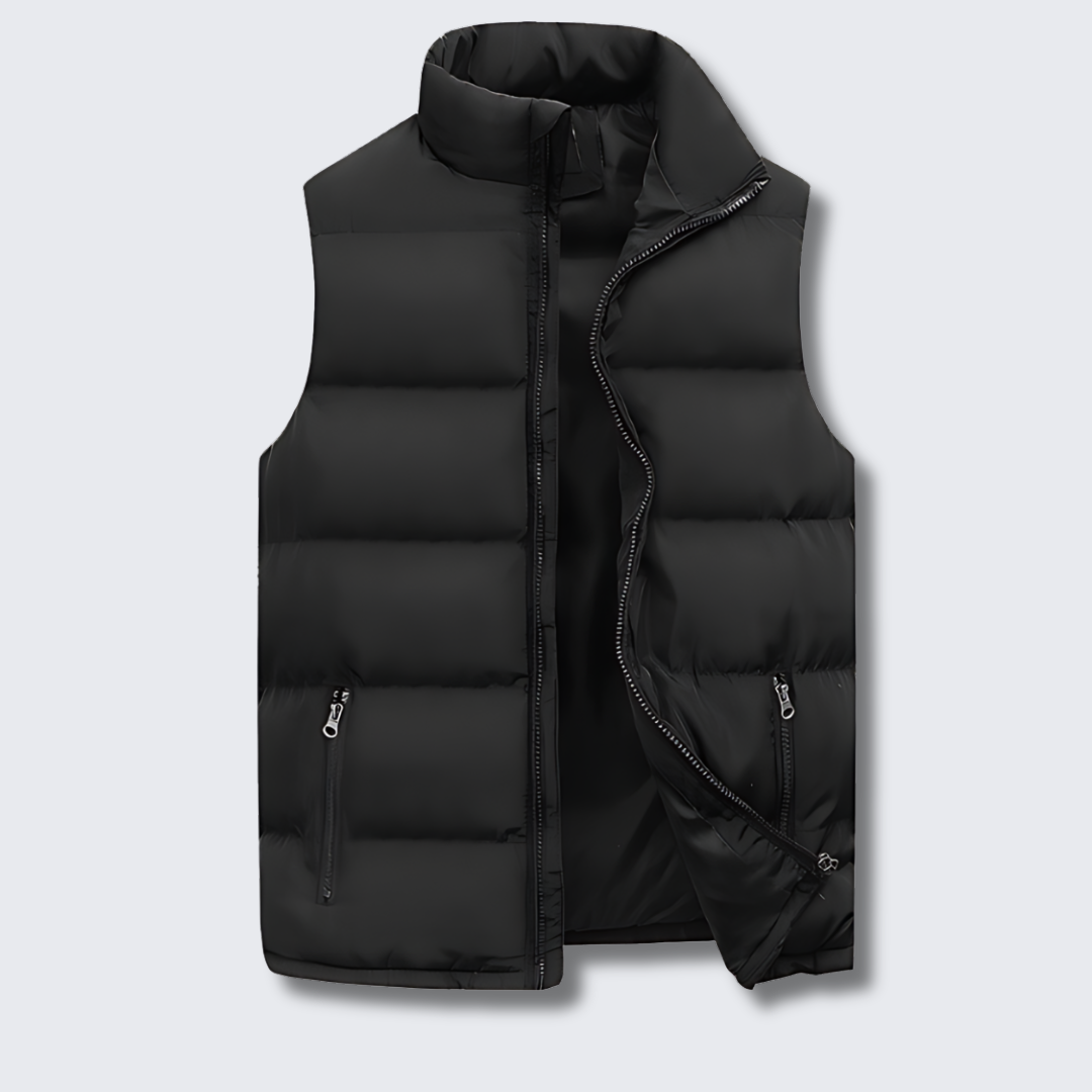 Nuvara | Tomás | Chaleco Acolchado Hombre Cuello Alto Cremallera