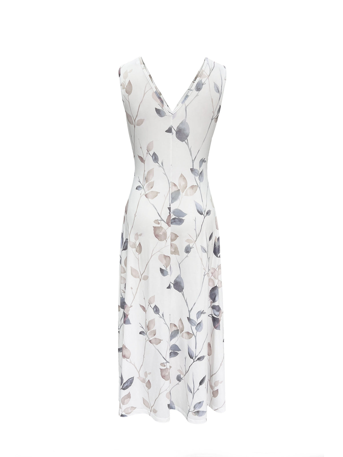 Nuvara | Triana | Vestido Largo de Invitada Estampado Floral Mujer Escote V Sin Mangas