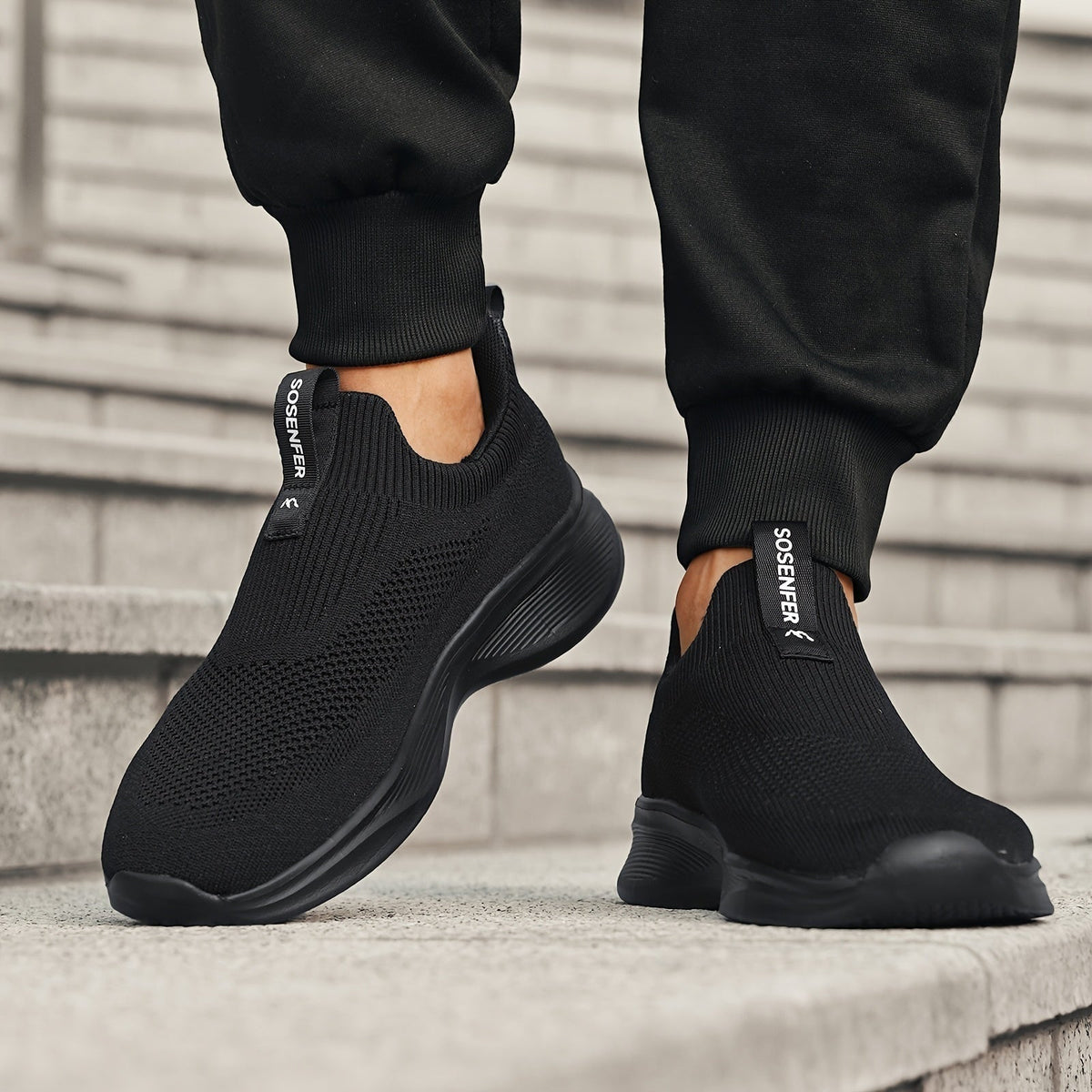 Gonzalo | Zapatillas Sin Cordones de Tejido Técnico Hombre Slip-On